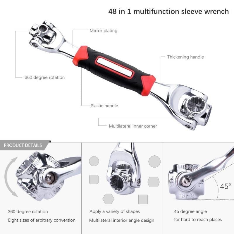 LLAVE MULTIUSOS 360 º 48 EN 1