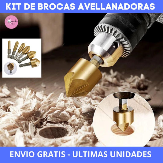 ✅KIT x 6 BROCAS AVELLANADORAS