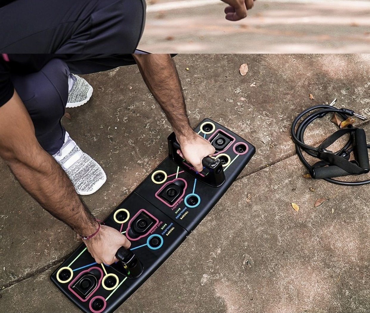 TABLA PLEGABLE PUSH UP + BANDAS